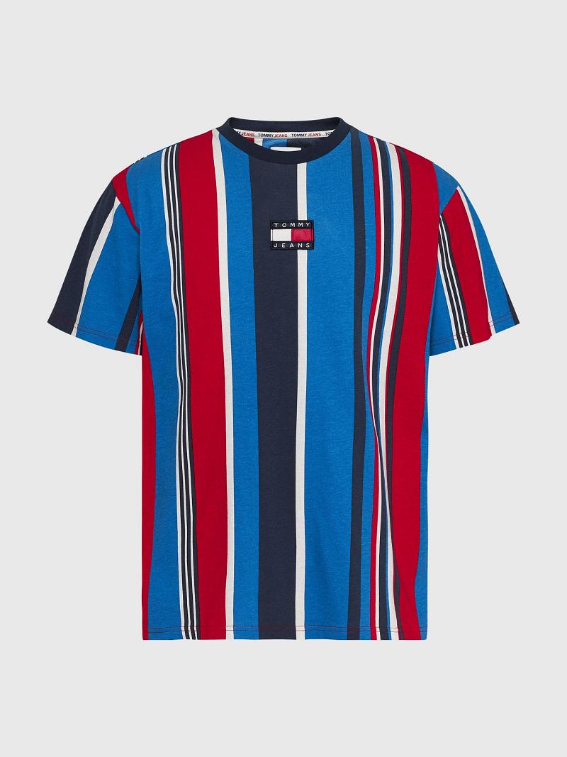 Férfi Tommy Hilfiger Mixed stripe badge Póló Színes | HU 839YXF